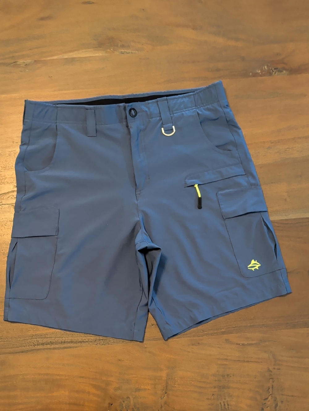 Loco Skailz Blue Performance Fishing Hybrid Cargo Shorts Men’s Size 36